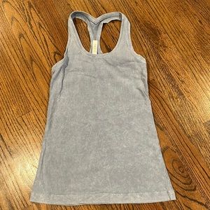 lululemon racerback tank size 4 in slate grey/blue